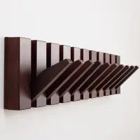 Urban State Porte-manteau Piano - bois foncé - porte-manteau mural - 10 crochets - porte-manteau suspendu - finition noyer