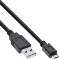 InLine 31750 Câble Micro-USB 2.0, USB-A prise à Micro-B prise, noir, 5m