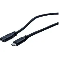 Exertis Connect - Câble d'extension USB - 24 pin USB-C (M) pour 24 pin USB-C (F) - USB 3.1 Gen1 - 1 m - noir
