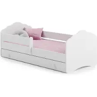 Viking Choice Lit enfant + tiroir + matelas + barriere de securite 140x70