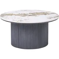Beliani Table basse DORA Céramique Noir