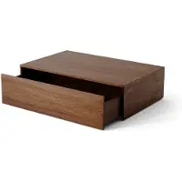 New Works Mass High Table Basse (With drawer / Walnut) - Deuxième chance