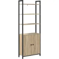 vidaXL Bibliothèque Chêne Sonoma 60 x 24 x 161 cm Bois d'ingénierie