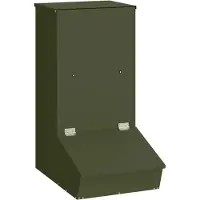 vidaXL Distributeur de porcs Vert olive 55 x 51 x 91,5 cm