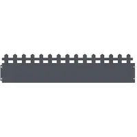 vidaXL Bordures de jardin, 30 pièces, 103 x 0,05 x 22 cm, acier, anthracite