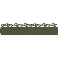 vidaXL Bordures de jardin, 20 pièces, 103 x 0,05 x 22 cm, acier, vert olive