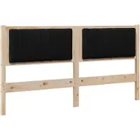 vidaXL Tête de lit rembourrée Marron 160 cm Pin massif