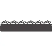 vidaXL Bordures de jardin, 20 pièces, 103 x 0,05 x 22 cm, acier, noir