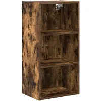 vidaXL Armoire suspendue Riga Chêne fumé 40 x 29,5 x 80 cm