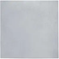 vidaXL Tapis antidérapant en fourrure synthétique Olite Gris 120 x 120 cm Polyester