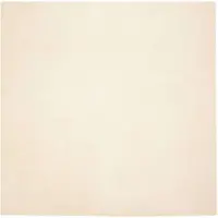 vidaXL Tapis antidérapant en fourrure synthétique Olite Crème 120 x 120 cm