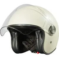 Peroz Viagi Blanc Cassé Casque Jet Taille L