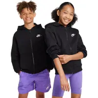 Nike Veste de survêtement 'CLUB FLEECE' noir / blanc