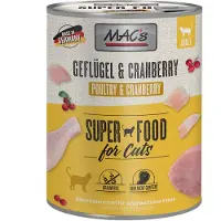 Mac'S 6x800g volaille & cranberries - Pâtée pour chat