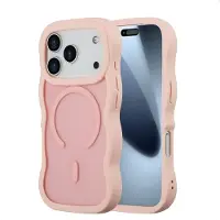 Selencia Coque arrière Wavy avec MagSafe pour Apple iPhone 17 Pro - Soft Pink