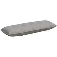 vidaXL Coussin de Dos Gris nuage 140 x 19 x 50 cm tissu