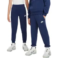 Nike Pantalon 'Club Fleece' bleu foncé / blanc