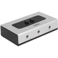 DeLOCK Commutateur 2 ports jack 3,5 mm manuel bidirectionnel
