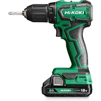 HiKOKI Perceuse visseuse 18V 2Ah Brushless 55Nm DS18DDWRZ Compact ma. auto 13mm HitCase