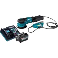 Makita BO 001 CGT101 Ponceuse excentrique sans fil 40 V max. 125 mm 5,0 mm course Brushless + 1x batterie 5,0 Ah + chargeur
