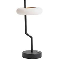 Beliani Lampe à poser moderne avec abat-jour en métal noir