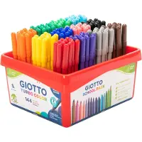 Creativ Company Marqueurs Giotto Diverses couleurs Paquet scolaire, 144pcs.
