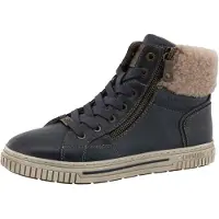 Mustang Bottines à lacets 'Janique' beige foncé / marine / brun foncé