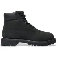 Timberland unisex pour enfant. TB1127070011 Bottes 6 Inch Premium noires (32.5), Cuir, Plat, Lacets, Casuel, mode enfantine