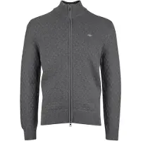 Gant Cardigan Texture Gris