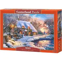 Castorland Puzzle 500 pièces Cabane d'Hiver 53278