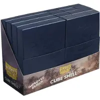 Dragon Shield Boîte à dés et coquillages bleu nuit pour cartes et dés