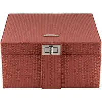 Windrose 803948.03 - Schmuckkoffer M mit Einsatz Corbello terrakotta