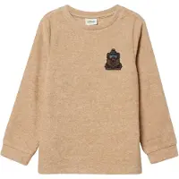 s.Oliver T-Shirt bleu / noisette / brun foncé
