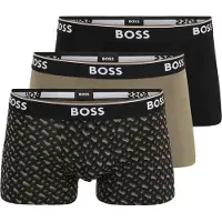 BOSS Power Desig Trunk 10276514 Boxers 3 Units Marron S Homme