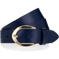 Vanzetti Ceinture bleu foncé / or