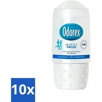 Odorex - Déodorant à bille - Marine Fresh - Protection rafraîchissante - 50 ml - Pack avantage - 10 pièces