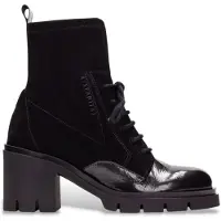 Hispanitas pour femme. HI254281 Zurich Rock Leather Ankle Boots noir (36), Cuir, 5 à 8 cm, Fermeture éclair, Casuel
