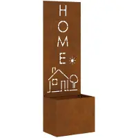 vidaXL Écran de confidentialité de jardin Fretwork Rouillé 50 x 140 cm