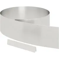 vidaXL Bordure de jardin, 450 x 20 cm, acier inoxydable, argenté