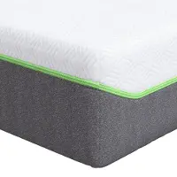 vidaXL Matelas blanc et gris 140 x 200 cm Tissu jacquard