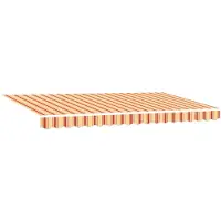 vidaXL Store rétractable jaune 400 x 200 cm Tissu