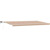 vidaXL Store banne rétractable multicolore 600 x 300 cm en tissu et aluminium