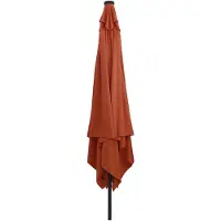 vidaXL Parasol de jardin terre cuite 295 x 295 x 245 cm