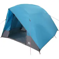 vidaXL Tente de camping pour 2 personnes, bleue, en taffetas, imperméable