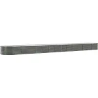 vidaXL Lit surélevé de jardin Acier galvanisé 620x80x36 cm gris