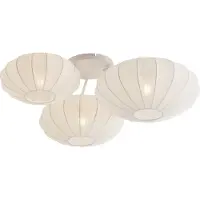 QAZQA Plafonnier Japandi blanc 3 lumières - Multi Bida