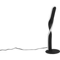 TRIO Lampe de table LED, métal, noir, interrupteur à cordon, H 40,5 cm