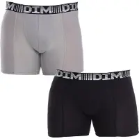 Dim D Flex Air Long Boxers Noir,Gris L Homme