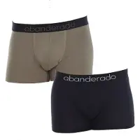 Abanderado Asa0c7m Natural Comfort Ultra-soft Bamboo Fabric Boxers 2 Units Noir,Gris XL Homme