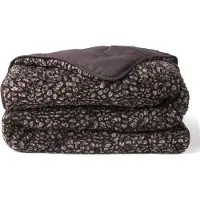 Soulsnooze Couette Teddy Panter Anthracite 240×220 - Couette 2-en-1 sans housse - Couette lavable sans housse - Couverture - Couvre-lit - Plaid moelleux